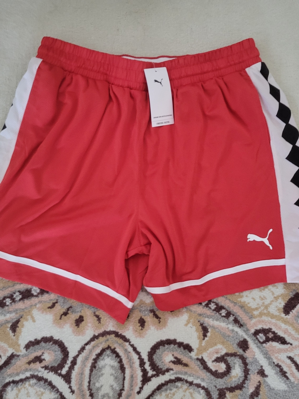 Puma Men’s Jaws Red Athletic Shorts New With Tags